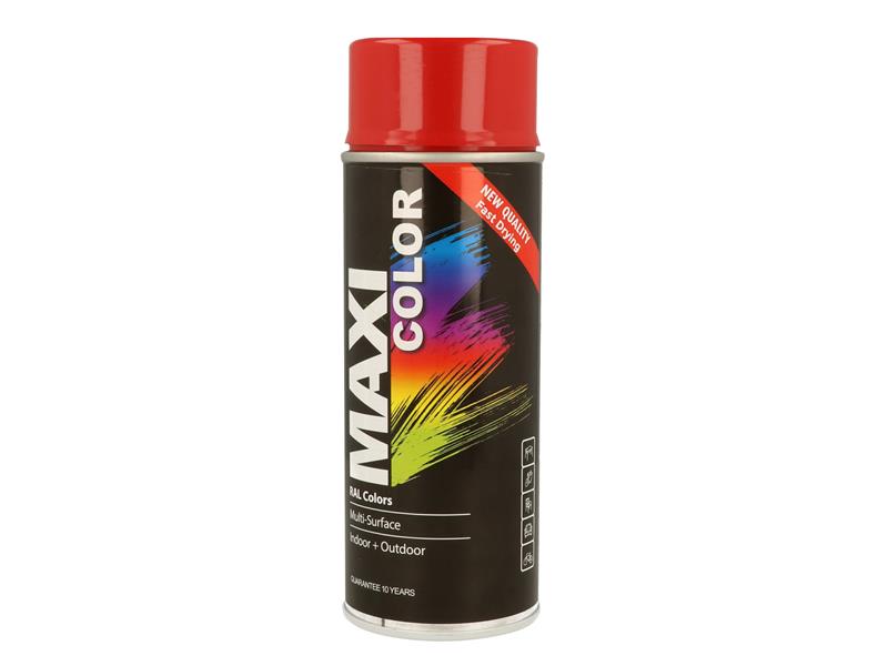 MAXICOLOR - MaxiColor Spray Gloss Flame Red RAL3000 400ml