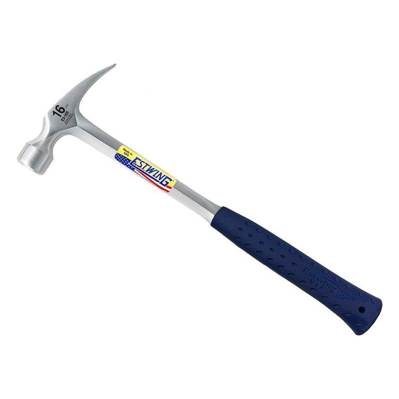 Estwing E3/16S Straight Claw Hammer - Vinyl Grip 450g (16oz) Estwing - RockBottom Northamptin