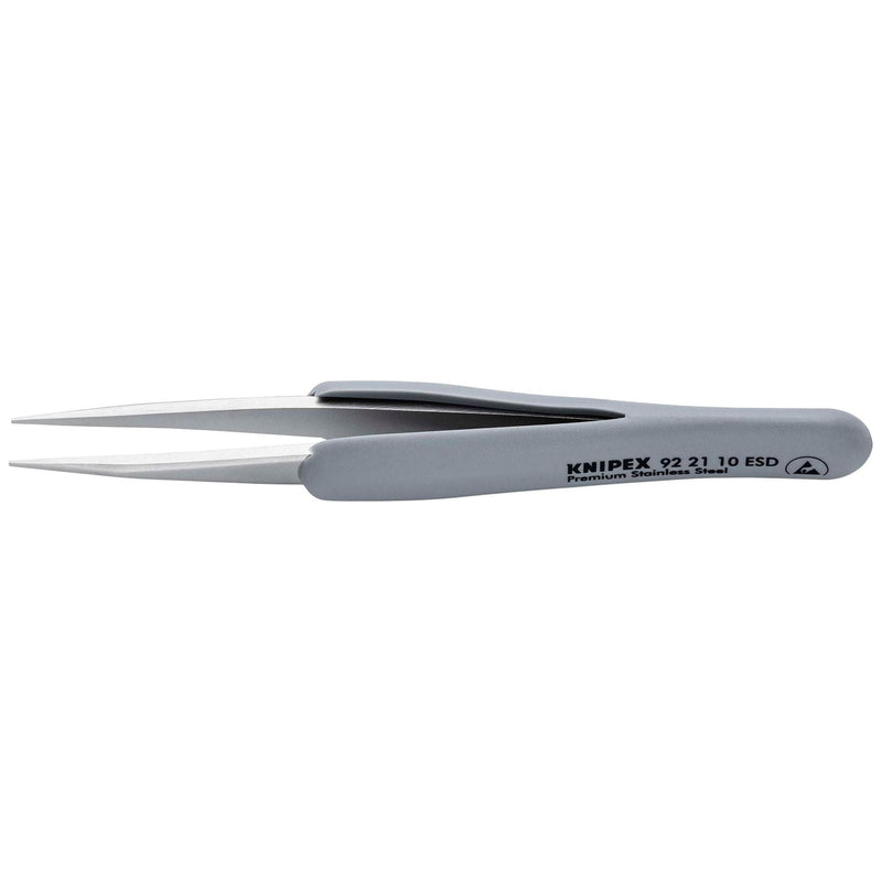 Draper Knipex 92 21 10 ESD Precision Tweezers with rubber handles ESD, 123mm Draper - Town Tools