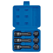 Draper Impact Spline Bit Set, 1/2" Sq. Dr. (6 Piece) 28881 Draper - Town Tools 