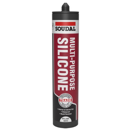 Soudal Multi-Purpose Silicone - Brilliant White 270ml