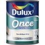 Dulux Once Coat Satin Wood 750ml Brilliant White