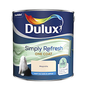 Dulux Simply Refresh One Coat Matt Emulsion Magnolia 2.5L