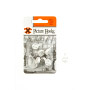 X Hard Wall Picture Hooks - White (Blister Pack) Small