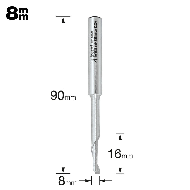 Trend Helical Plunge Cutter 5mm Diameter