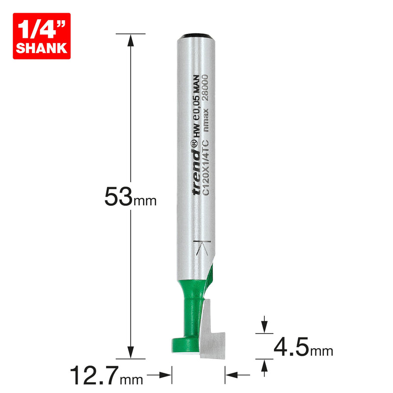 Trend C120X1/4TC Keyhole 9.5mm Tool