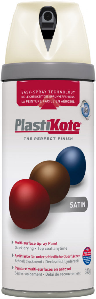 PlastiKote Twist & Spray Paint 400ml Porcelain Satin