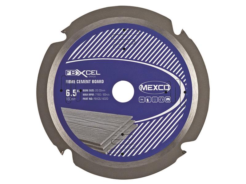 MEXCO - Fibre Cement Board PCD Blade 160 x 20mm x 4T