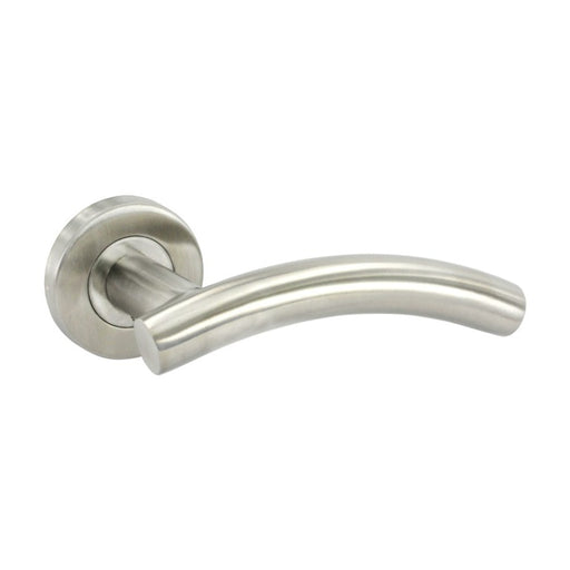 Securit Satin Stainless Steel Latch Handles (Pair) 50mm - Arc Style