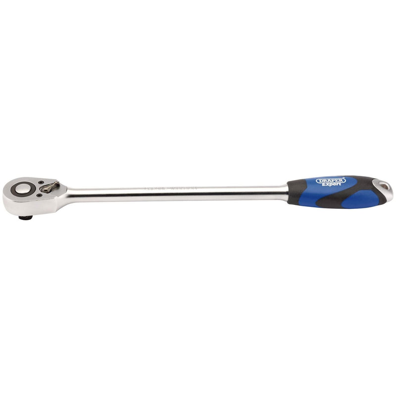 Draper Extra Long Reversible Quick Release Soft Grip Ratchet, 1/2" Sq. Dr., 48 T Draper - Town Tools 