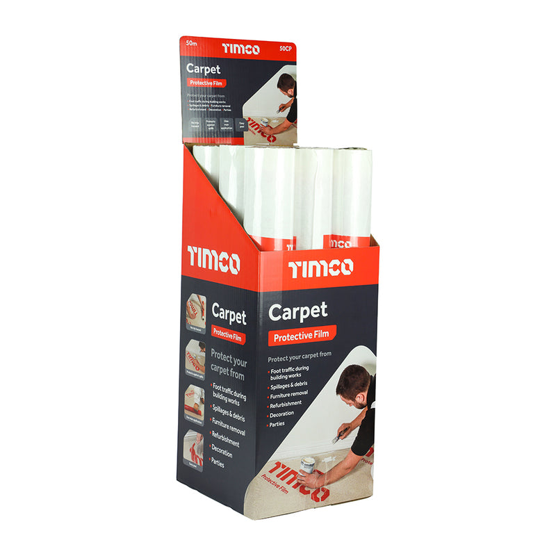 TIMCO Protective Film For Carpet - 100m x 0.6m