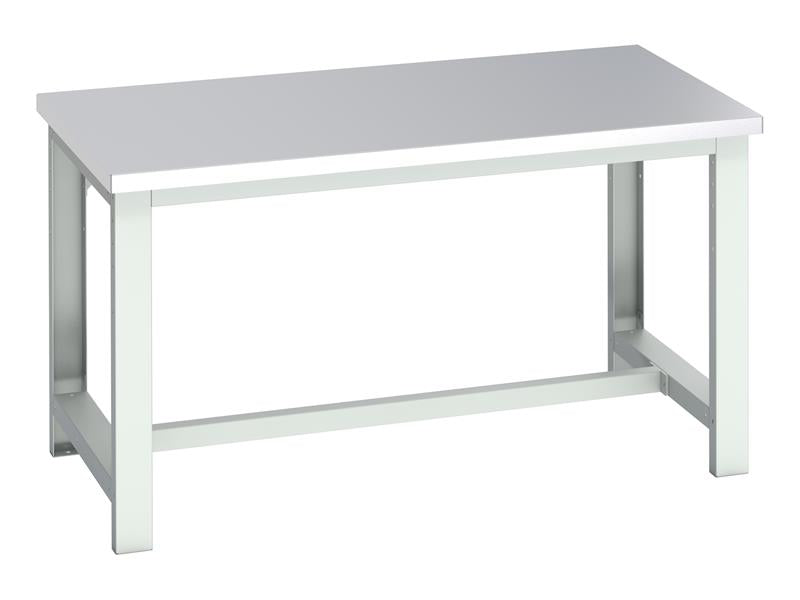 Bott Cubio Basic Bench, Stainless Steel Clad Top 1500 x 900mm