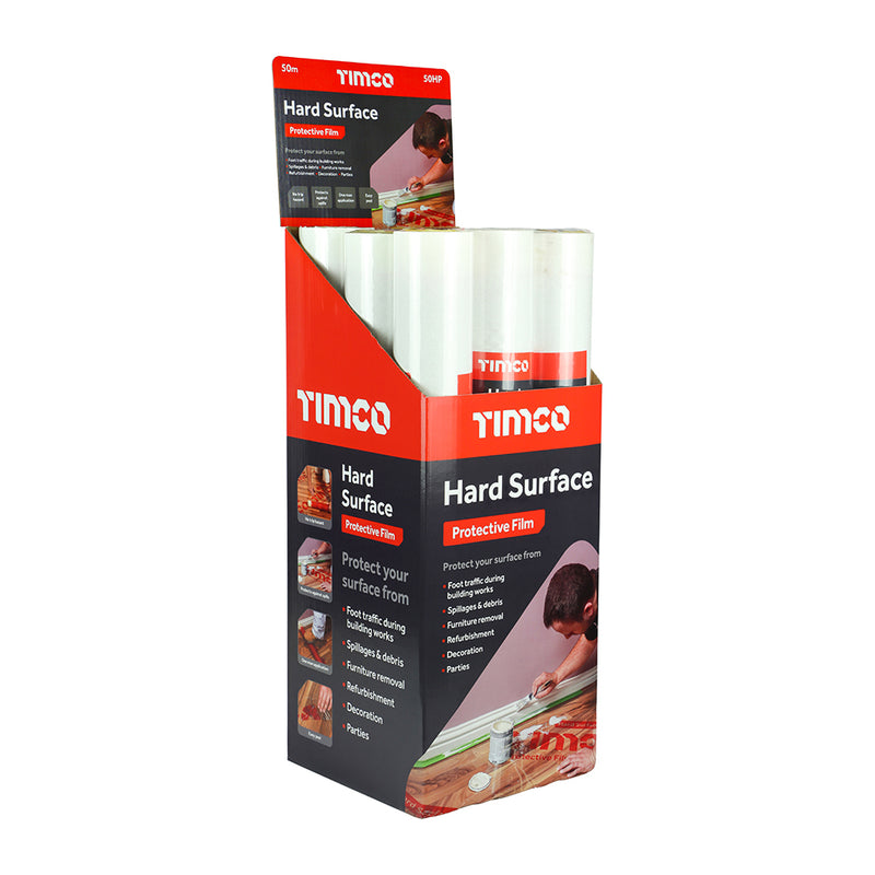 TIMCO Protective Film For Hard Surfaces - 25m x 0.6m