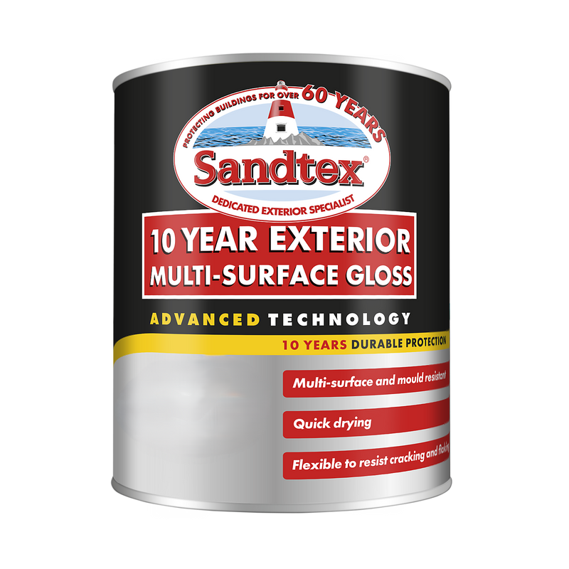 Sandtex 10 Year Exterior Multi-Surface Gloss Anthracite 750ml