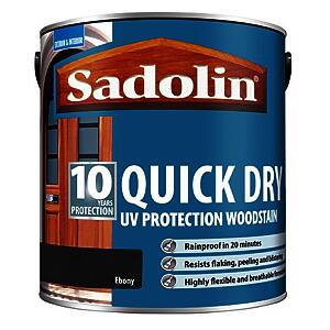 Sadolin 10 Year Quick Dry Woodstain Ebony 2.5L
