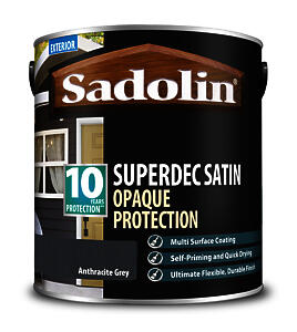 Sadolin Superdec Opaque Wood Finish Anthracite Grey 2.5L
