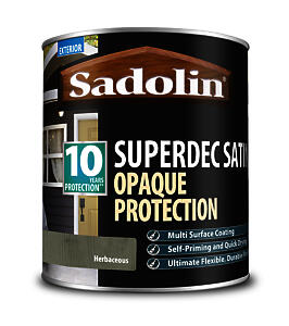 Sadolin Superdec Satin Opaque Wood Finish Herbaceous 1L