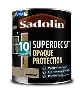 Sadolin Superdec Satin Opaque Wood Finish Summersweet 1L