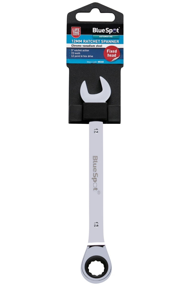 Blue Spot Tools Ratchet Spanner Fixed Head