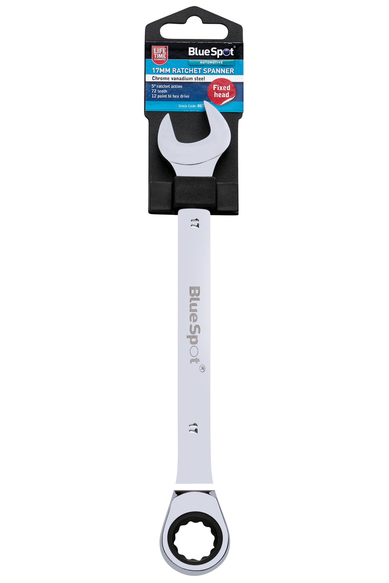Blue Spot Tools Ratchet Spanner Fixed Head