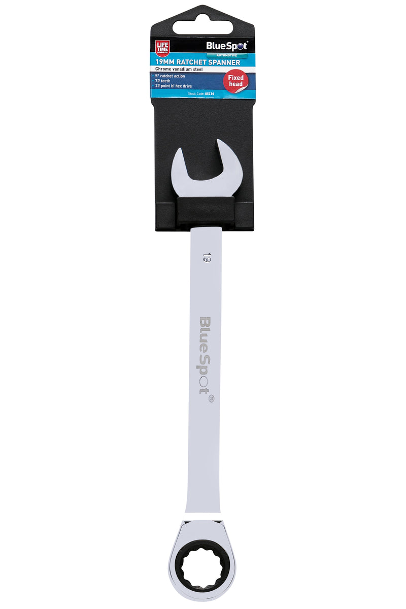 Blue Spot Tools Ratchet Spanner Fixed Head