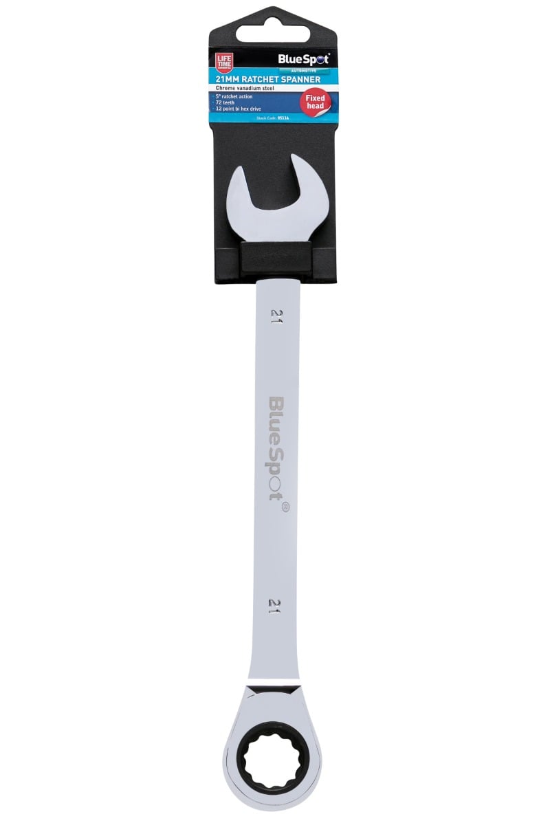 Blue Spot Tools Ratchet Spanner Fixed Head