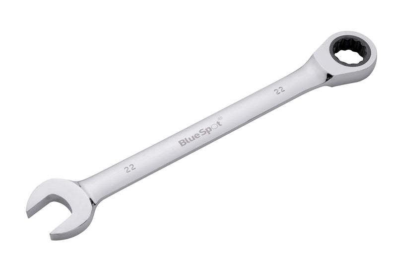 Blue Spot Tools Chrome Vanadium Ratchet Spanner Fixed Head
