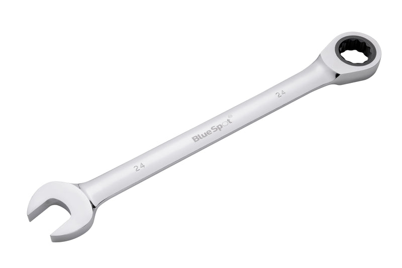 Blue Spot Tools Chrome Vanadium Ratchet Spanner Fixed Head