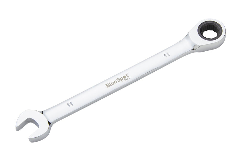 Blue Spot Tools Chrome Vanadium Ratchet Spanner Fixed Head