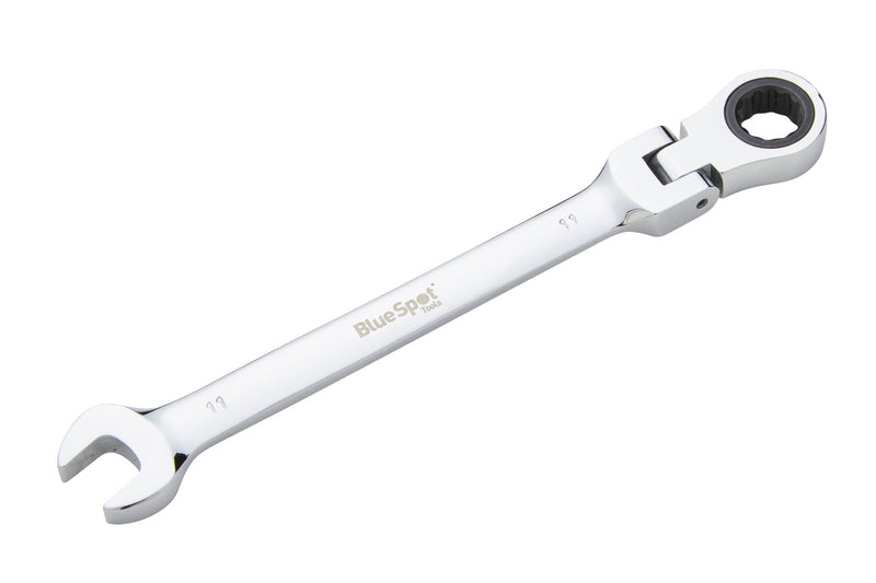 Blue Spot Tools Chrome Vanadium Ratchet Spanner Flexible Head (180°)