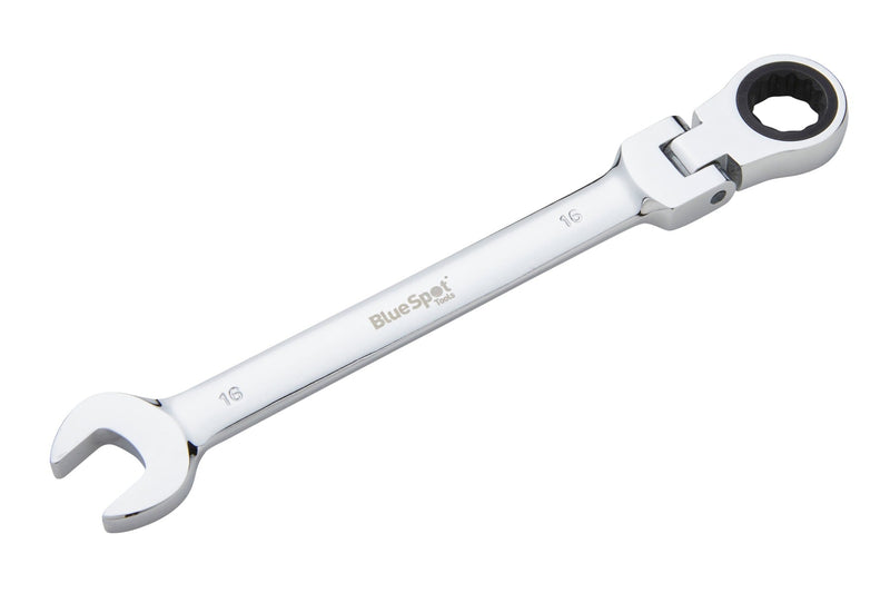 Blue Spot Tools Chrome Vanadium Ratchet Spanner Flexible Head (180°)