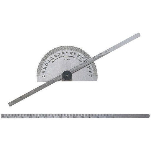 Moore & Wright Protractor Type Depth Gauge Metric/Imperial 0-6in Moore & Wright - RockBottom Northampton