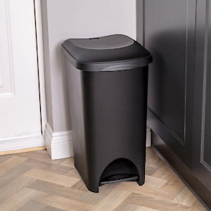 Addis Eco 40L Pedal Bin Black
