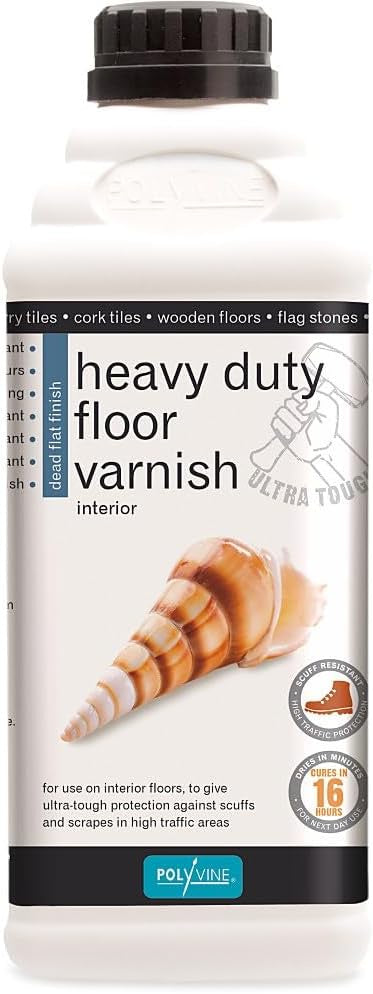 Polyvine 1L Dead Flat Heavy Duty Wood Varnish