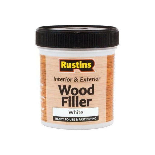 Rustins Acrylic Wood Filler White 250ml Rustins - RockBottom Nothampton