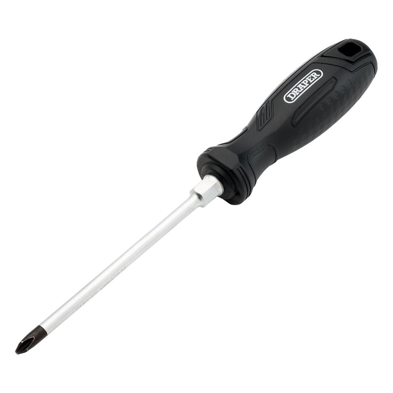 Draper Phillips Hard Grip Screwdriver, PH2 x 125mm Draper - Town Tools