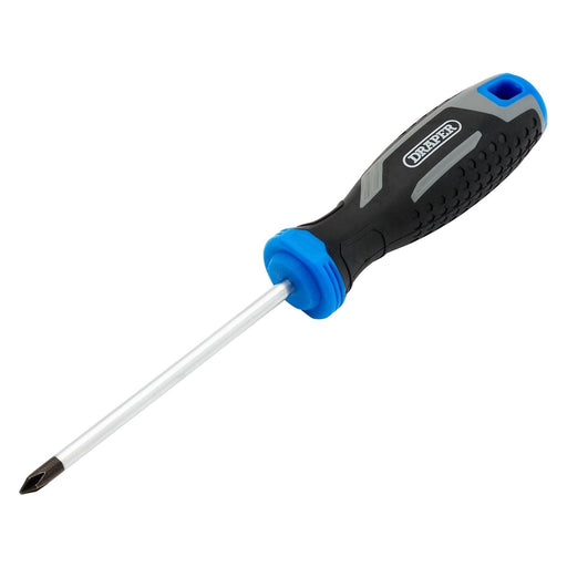 Draper Phillips Soft Grip Screwdriver, PH1 x 100mm Draper - Town Tools