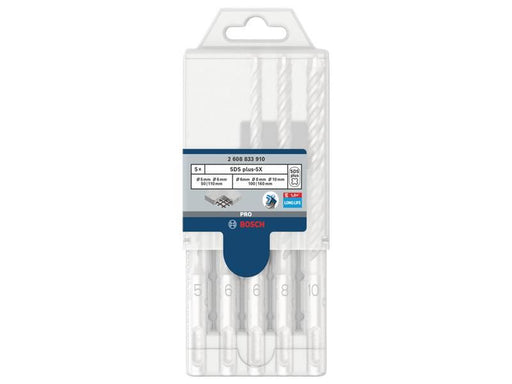 Bosch Powertool Accessories PRO SDS plus-5X Hammer Drill Bit Set, 5 Piece Bosch Powertool Accessories - RockBottom Northampton