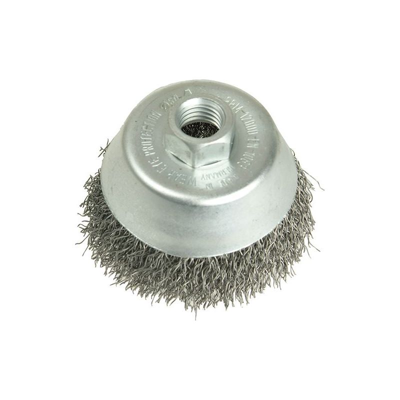 Lessmann Cup Brush 100mm M14, 0.35 Steel Wire Lessmann - RockBottom Northampton