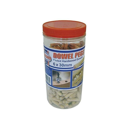 Faithfull Wood Dowels Fluted 30 x 6mm (Tub 300) Faithfull - RockBottom Northampton