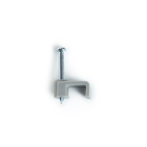 CABLE CLIP 1.5mm Flat Twin & Earth White - PK100