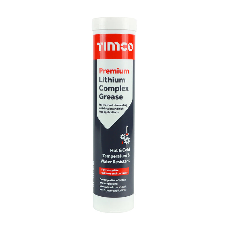 TIMCO Premium Lithium Complex Grease, High Pressure, Very High Temperature Red Grease Cartridge