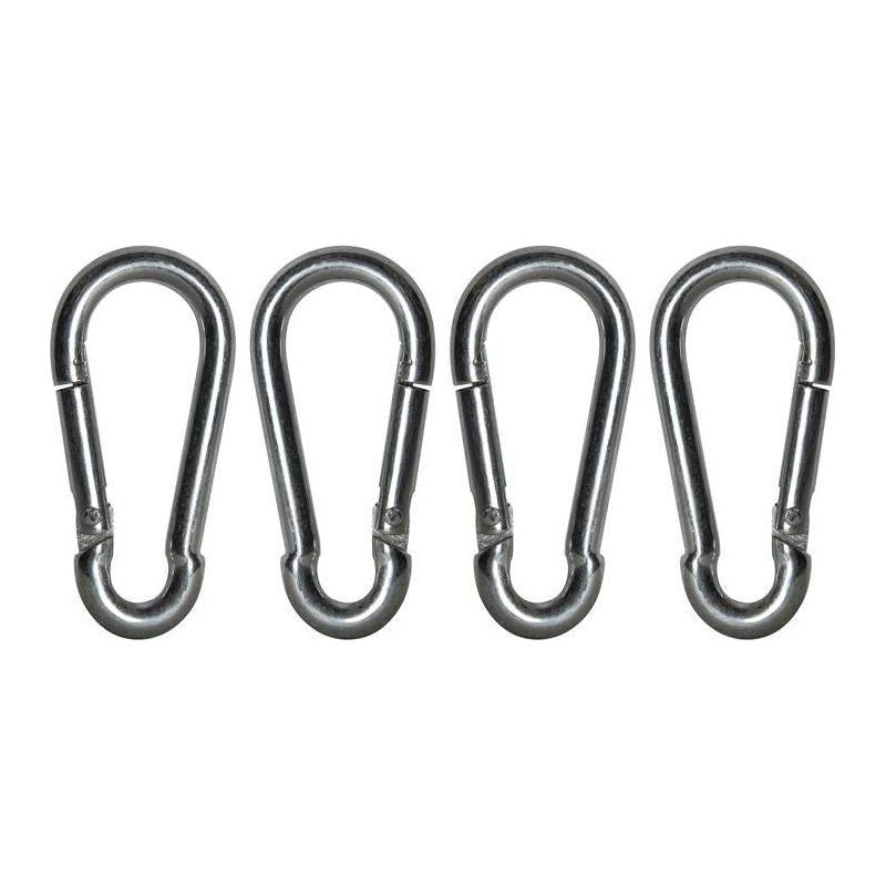 Faithfull Fire Brigade Snap Hook 6mm Zinc Plated (Pack 4) Faithfull - RockBottom Northampton
