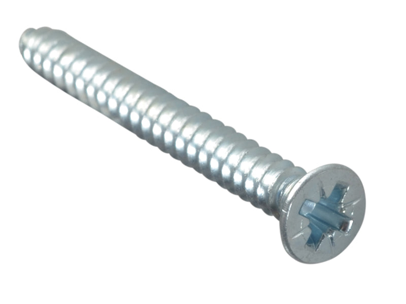ForgeFix Self-Tapping Screw Pozi Compatible Pan Head ZP 1.1/2in x 8 ForgePack 12