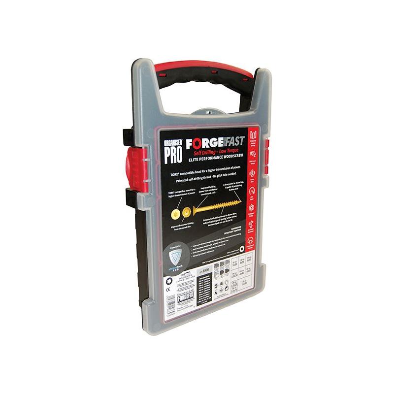 Forgefix ForgeFast TORX® Compatible Wood Screw Organiser Pro 1000 Piece ForgeFix - RockBottom Northampton