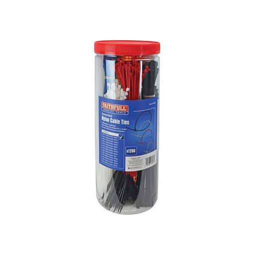Faithfull Cable Ties (Barrel Pack 1200) Faithfull - RockBottom Northampton