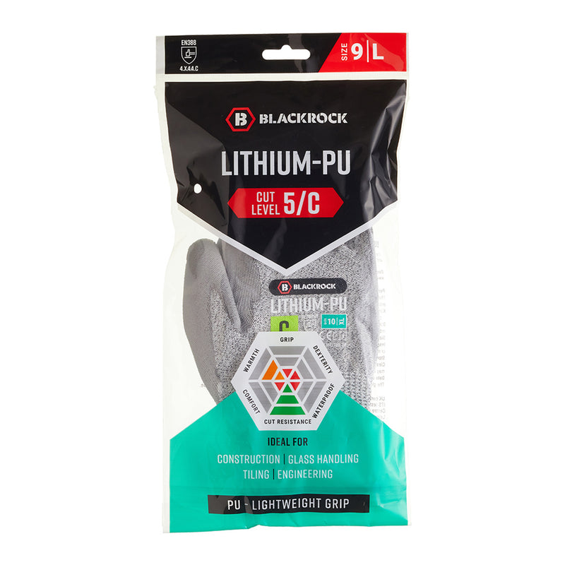 Blackrock Lithium-PU Cut Resistant Gloves Pair - size 9/L
