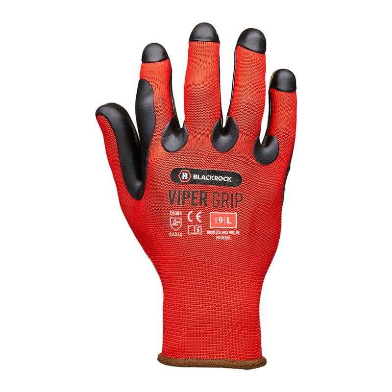 Blackrock Viper Grip Gloves Pair (carded) - size 10/XL