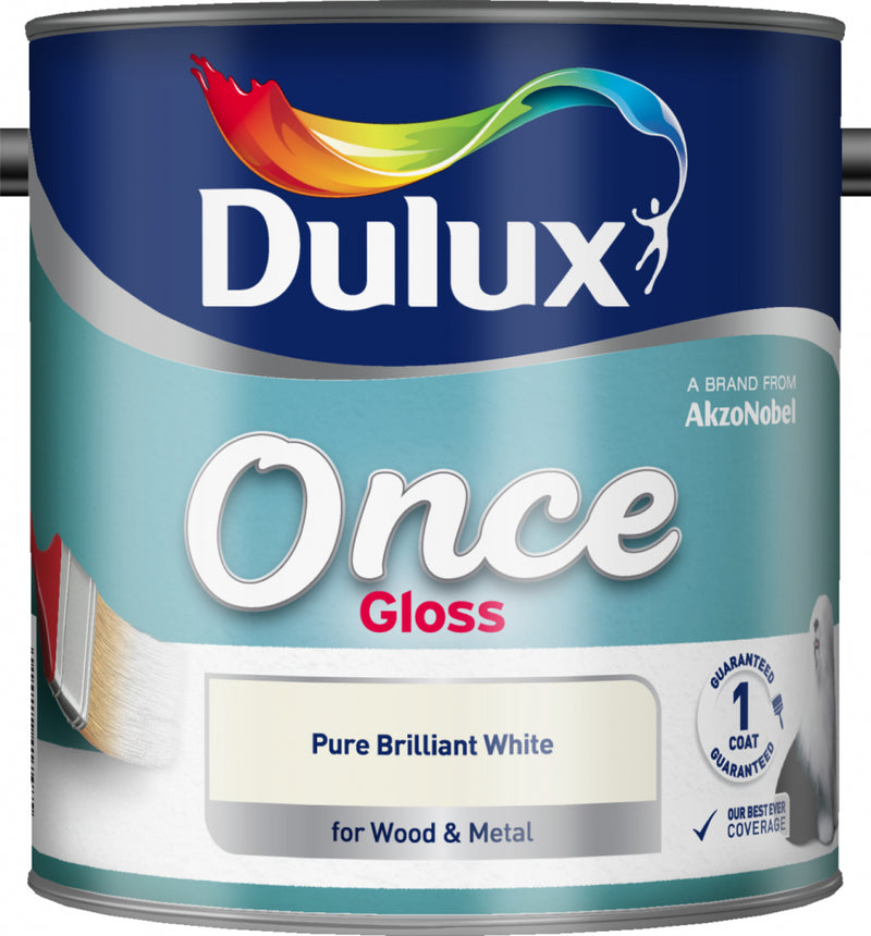Dulux Once Gloss 2.5L Pure Brilliant White