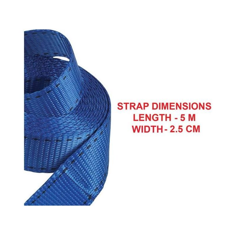 Master Lock Lashing Strap with Metal Buckle, Coloured 5m 150kg (Pack 2) Master Lock - RockBottom Northampton